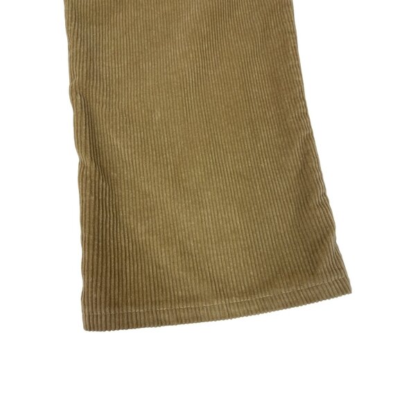 Vintage 90s Polo Men's Brown Corduroy Pleated Cotton Pants Sz 36-32 - Picture 5 of 8